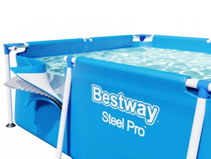 Детский прямоугольный каркасный бассейн Bestway 56401 Steel Pro Размер 221x150х43 см - изображение 7