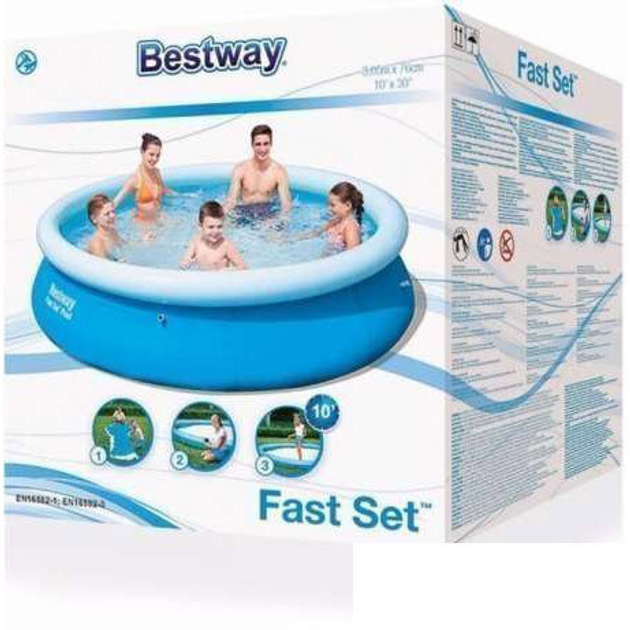 Детский надувной бассейн Bestway 57266 Easy Set Pool 305x76 см - изображение 4