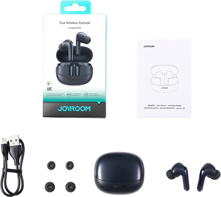 Słuchawki JOYROOM Funpods JR-FN2 Black (6956116723217) - obraz 8