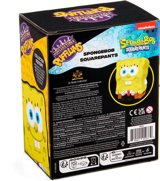 Іграшка антистрес The Noble Collection SPONGEBOB SQUAREPANTS - Pufflums сквіш (Губка Боб) 18.5 см (849421010379) - зображення 8