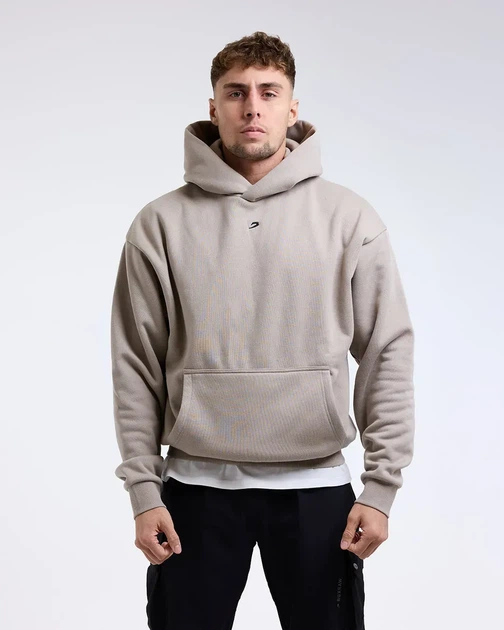 Худі BOXRAW Strike Oversized S Бежеве - Фото 1 Худі BOXRAW Strike Oversized S Бежеве - зображення 1