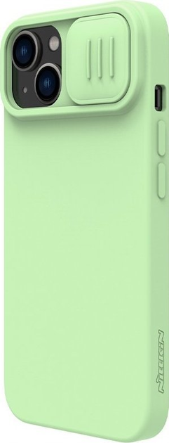 Панель Nillkin CamShield Silky Silicone Case для Apple iPhone 14 Green (6902048249233) - зображення 3