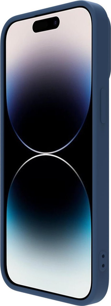 Etui Nillkin CamShield Silky Silicone Case do Apple iPhone 14 Pro Max Blue (6902048249349) - obraz 5