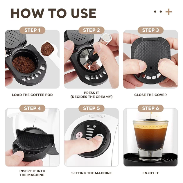 Адаптер капсула многоразовая для кофеварки Krups и Dolce Gusto - изображение 5