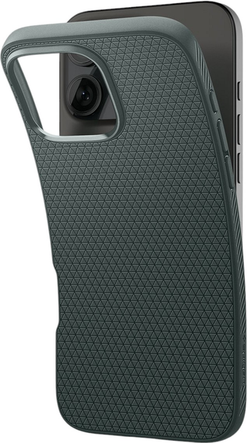 Etui Spigen Liquid Air do Apple iPhone 16 Abyss Green (8809971230919) - obraz 4
