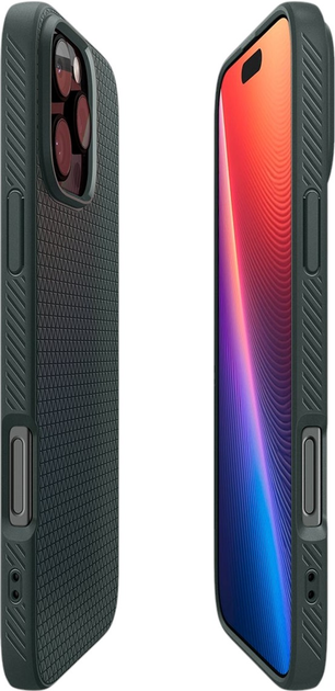 Etui Spigen Liquid Air do Apple iPhone 16 Abyss Green (8809971230919) - obraz 6