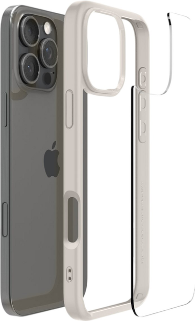 Панель Spigen Ultra Hybrid для Apple iPhone 16 Pro Natural Titanium (8809971230391) - зображення 5