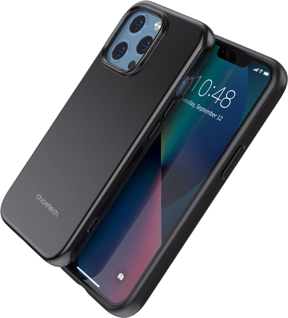 Etui CHOETECH MFM Anti-drop Case do Apple iPhone 13 Pro Black (6932112101327) - obraz 3