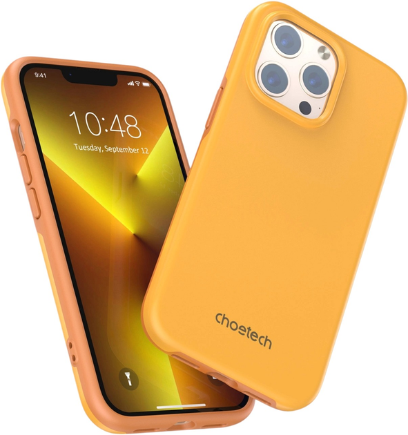 Etui CHOETECH MFM Anti-drop Case do Apple iPhone 13 Pro Max Orange (6932112101426) - obraz 4