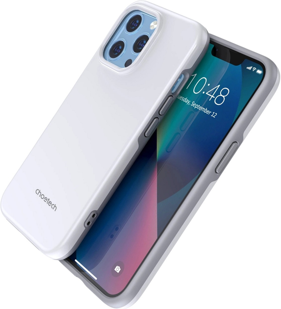 Etui CHOETECH MFM Anti-drop Case do Apple iPhone 13 Pro Max White (6932112101396) - obraz 3