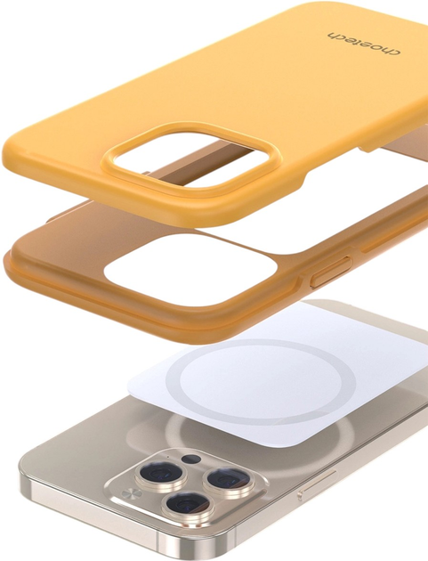Etui CHOETECH MFM Anti-drop Case do Apple iPhone 13 Pro Max Orange (6932112101426) - obraz 5