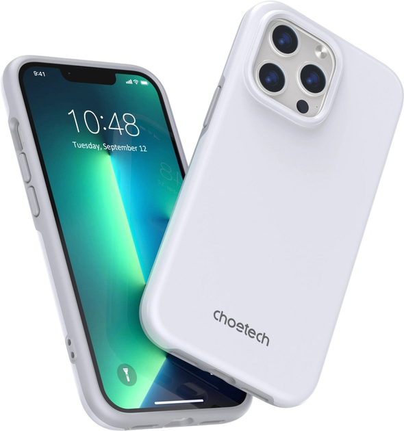Etui CHOETECH MFM Anti-drop Case do Apple iPhone 13 Pro Max White (6932112101396) - obraz 4