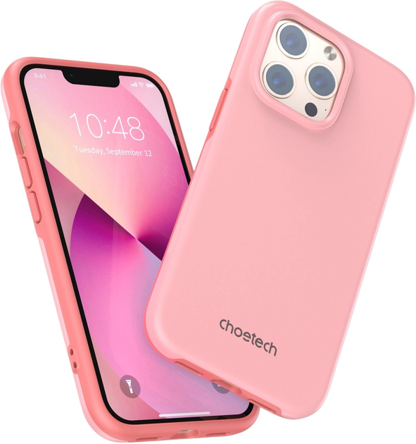Панель CHOETECH MFM Anti-drop Case для Apple iPhone 13 Pro Pink (6932112101358) - зображення 4