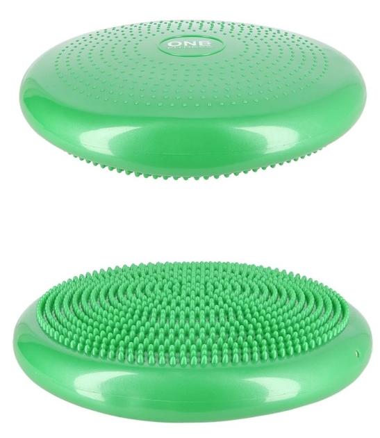 Poduszka sensoryczna One Fitness 35 cm zielona PSM10 (5907695555028) - obraz 4