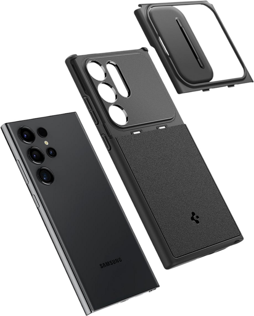 Etui Spigen Optik Armor do Samsung Galaxy S24 Ultra Black (8809971221986) - obraz 10