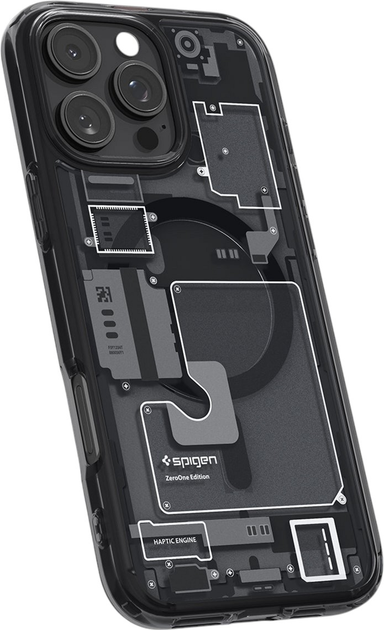Etui Spigen Ultra Hybrid MagFit Zero One do Apple iPhone 16 Pro Black (8809971230476) - obraz 5