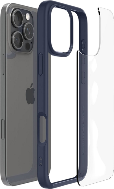 Etui Spigen Ultra Hybrid do Apple iPhone 16 Pro Max Navy Blue (8809971229333) - obraz 6