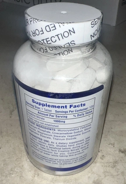 Креатиновый комплекс HI-TECH Pharmaceuticals Creatine Nitrate 120 таблеток по 1000 мг - изображение 3