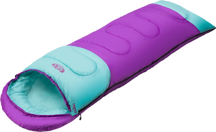 Śpiwór Nils Camp NC2008 kempingowy Rozm. M Purple-Turquoise (5907695598049) - obraz 8