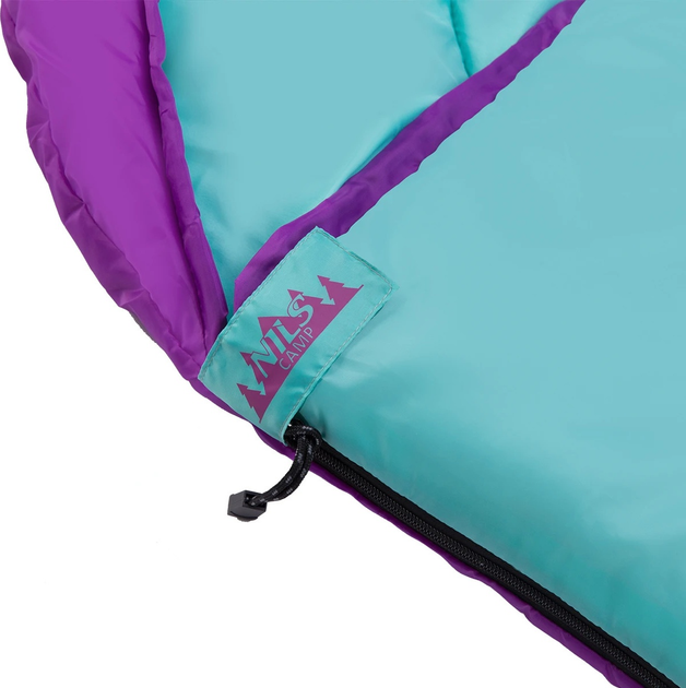 Śpiwór Nils Camp NC2008 kempingowy Rozm. M Purple-Turquoise (5907695598049) - obraz 15