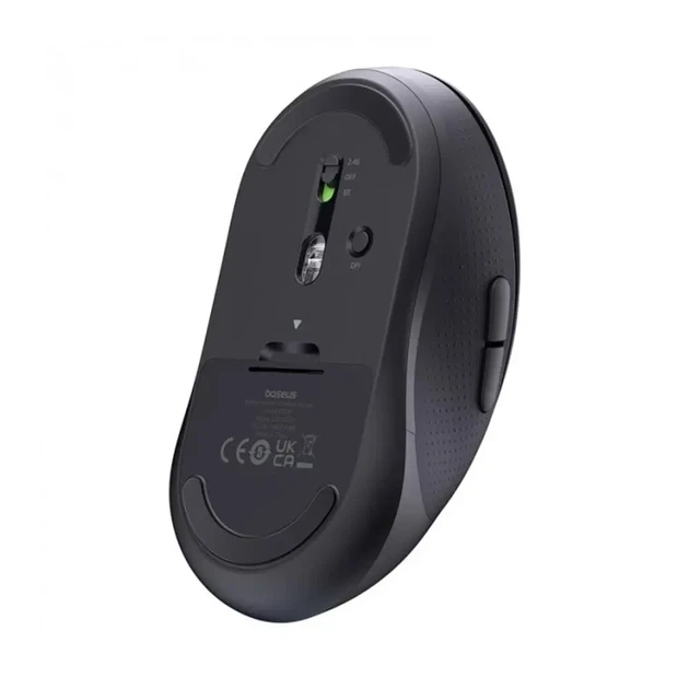 Мышка беспроводная Baseus F02 Ergonomic Wireless Mouse 2.4G/Bluetooth 5.2, 4000 dpi портативная эргономичная компьютерная мышь - изображение 4