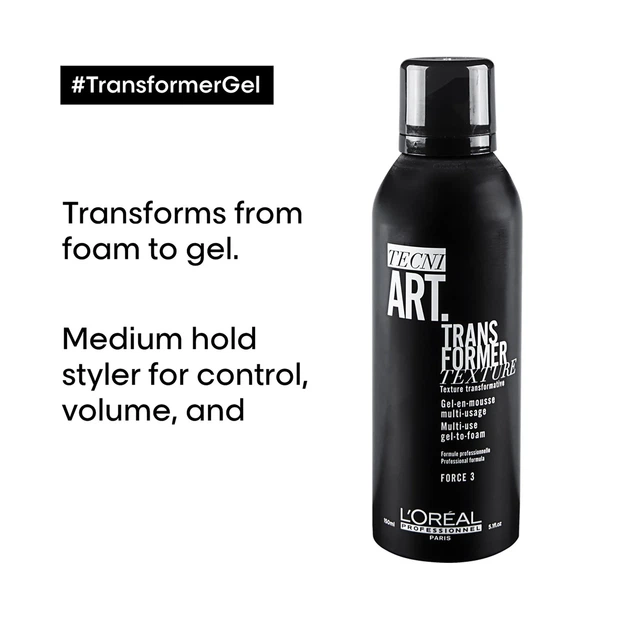 Гель для волосся L'Oreal Professionnel Paris Tecni Art Trans Former Texture Gel-To-Foam багатозадачний Force 3 150 мл (30157750) - зображення 2