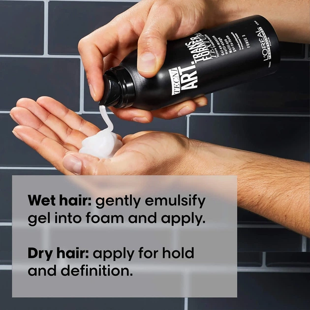 Гель для волосся L'Oreal Professionnel Paris Tecni Art Trans Former Texture Gel-To-Foam багатозадачний Force 3 150 мл (30157750) - зображення 3