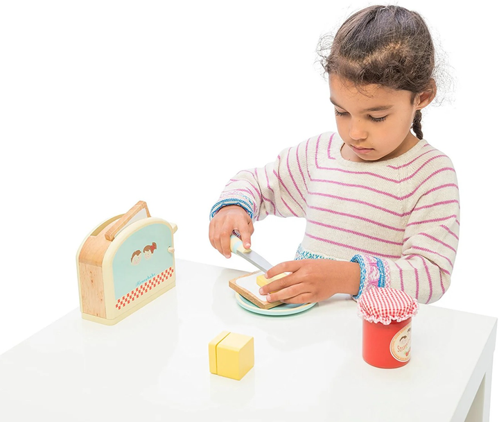 Drewniany zestaw do zabawy Le Toy Van Honeybake Toster Set (5060023412872) - obraz 4