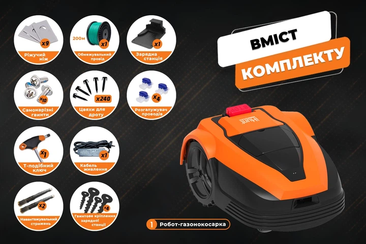 Роботизированная газонокосилка iHunt RoboMower APP 2500m² PRO с управлением через смартфон, автоматическим возвратом на базу и датчиком дождя - изображение 10