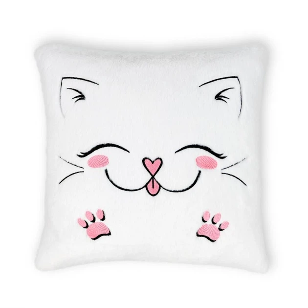 Подушка декоративна Котик FWPPILLOWCAT22WT0, 12 см - Фото 1 Подушка декоративна Котик FWPPILLOWCAT22WT0, 12 см - зображення 1