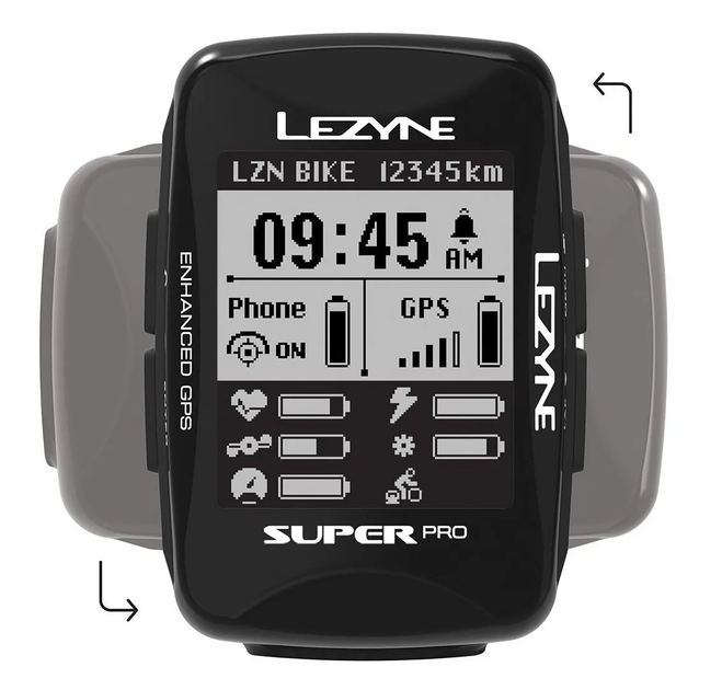 Велокомпьютер Lezyne Super PRO GPS черный - изображение 5