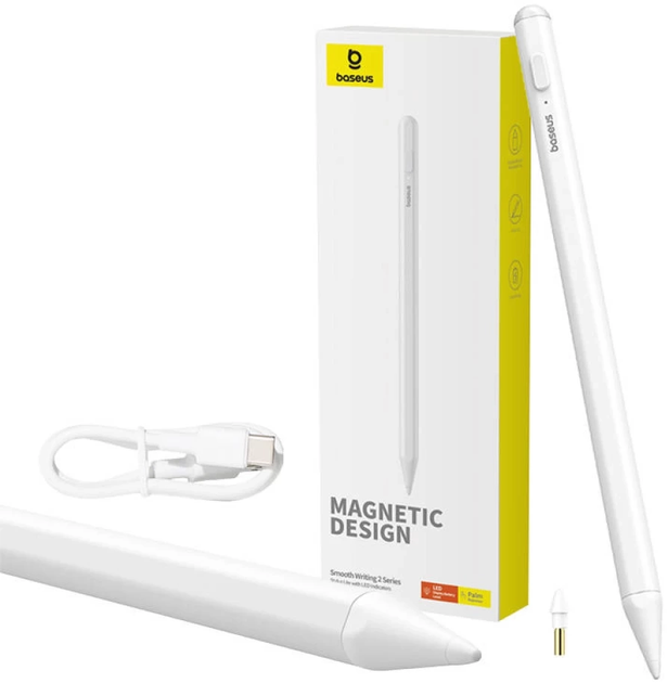 Aktywny rysik Baseus Smooth Writing 2 with LED Indicator White (P80015802213-02) - obraz 9