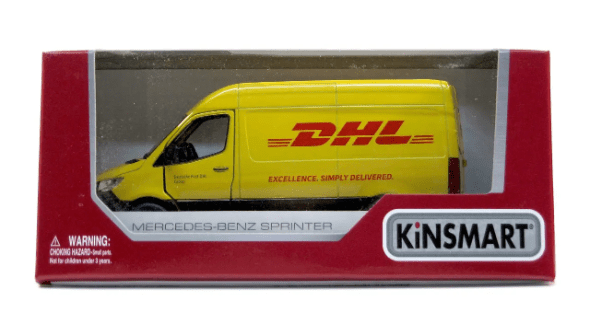 Микроавтобус Kinsmart Mercedes-Benz Sprinter почта DHL металлическая/инерция 1:48 KT5429W - изображение 10