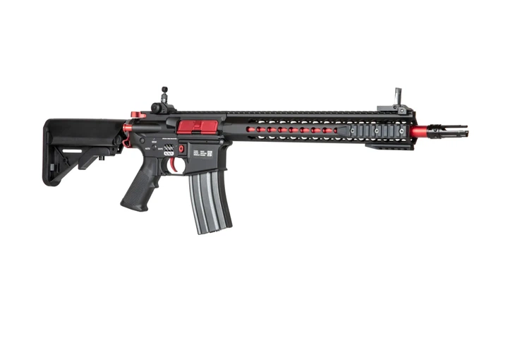 Страйкбольна штурмова гвинтівка Specna Arms SA-B14 One KeyMod 12” Red Edition HPA на ВВД системі (Страйкбол 6мм) - изображение 11