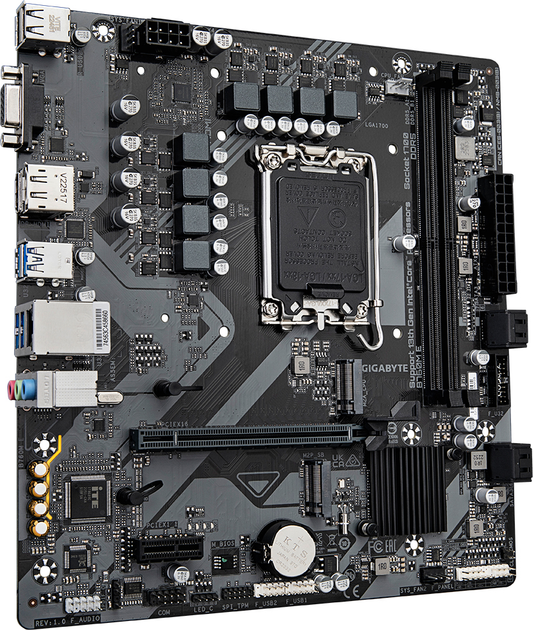 Материнская плата Gigabyte B760M E (s1700, Intel B760, PCI-Ex16) - изображение 2