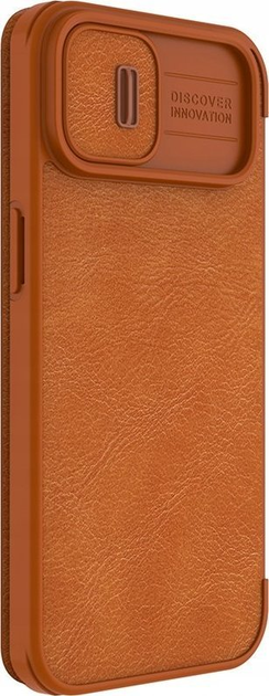 Etui z klapką Nillkin Qin Leather Pro Case do Apple iPhone 14 Plus Brown (6902048248984) - obraz 3