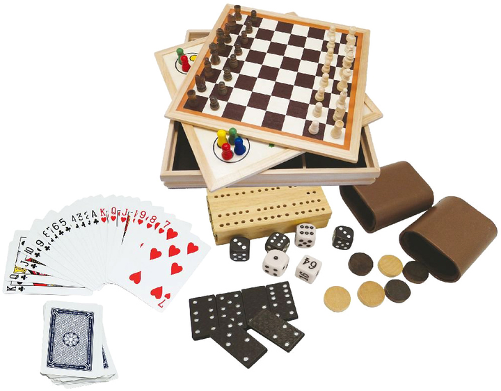 Zestaw gier Clown Wood 9 w 1 2008103 (8712051098364) - obraz 3