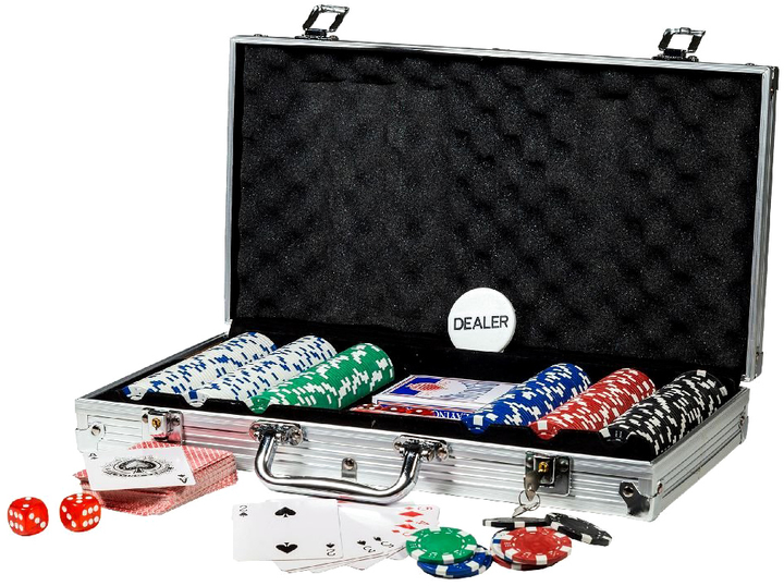 Zestaw do pokera Clown Alu Case 302 elementy 603023 (8712051034768) - obraz 3