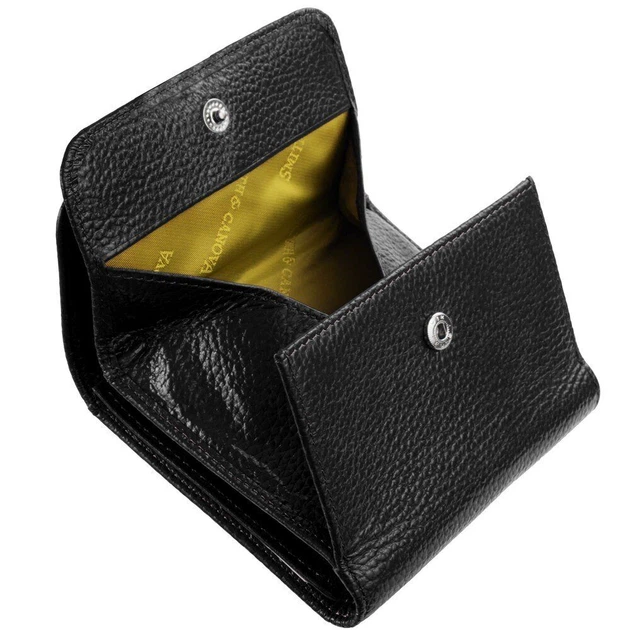 Женский кожаный кошелек Smith & Canova 28611 Haxey (Black) - изображение 6