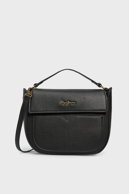 Женская черная сумка через плечо INDIA FLAP SHOULDER Pepe Jeans 0 ...