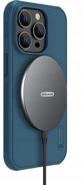 Панель Nillkin Super Frosted Shield Pro Magnetic Case для Apple iPhone 14 Pro Max MagSafe Blue (6902048248281) - зображення 6