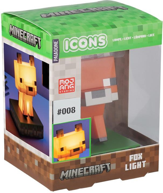 Lampka Paladone Minecraft Fox (5056577735192) - obraz 3