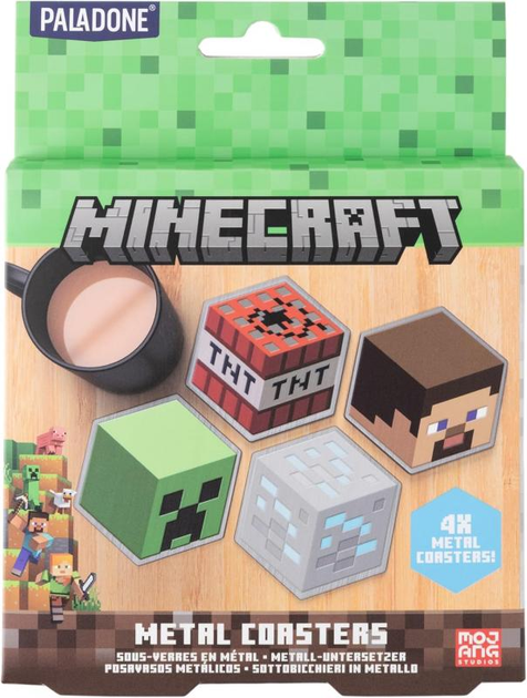 Zestaw podkładek Paladone Minecraft 4 szt (5056577739473) - obraz 6