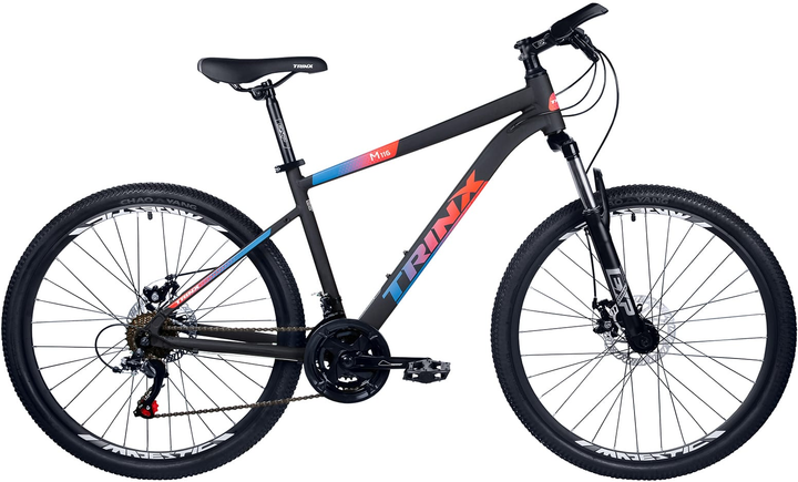 Велосипед TRINX M116 26" 19" Matt-Black-Blue-Red (M116.19MBBR) від Rozetka на платформі USKIDKA Акція на Велосипед TRINX M116 26" 19" Matt-Black-Blue-Red (M116.19MBBR) від Rozetka