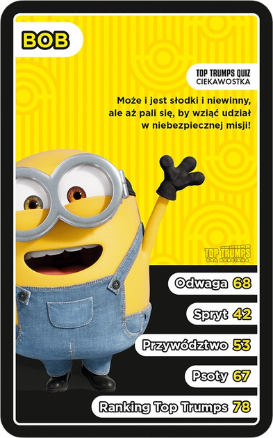 Настільна гра Winning Moves Top Trumps Міньйони (польська версія) (5036905047852) - зображення 3