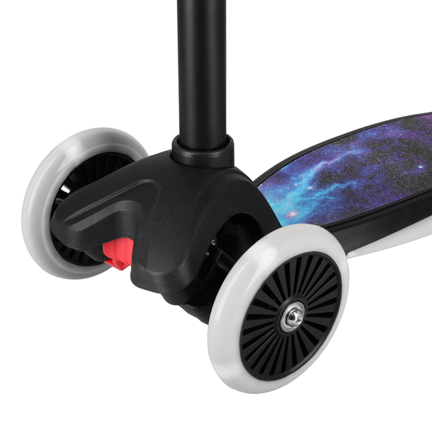 Hulajnoga dziecięca Nils Fun HLB1310 LED Czarna (5907695571950) - obraz 6