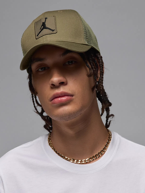 Кепка літня Nike U J Rise Cap S Cb Trkr Jm Ptch FZ0774-222 M/L Хакі (0197602877908)