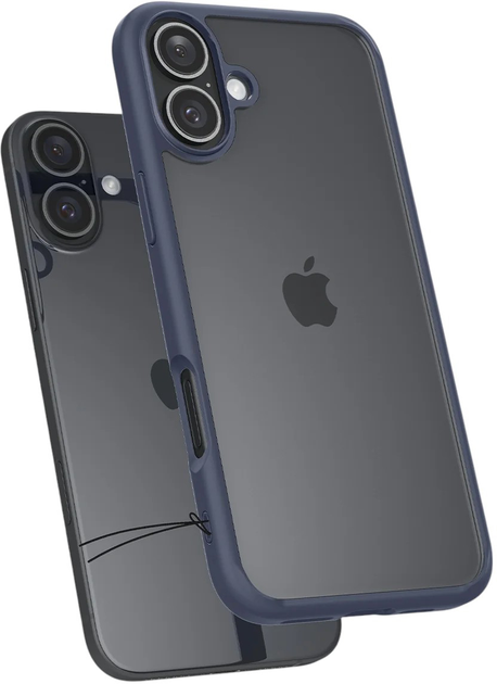 Etui Spigen Ultra Hybrid do Apple iPhone 16 Blue (ACS08202) - obraz 4