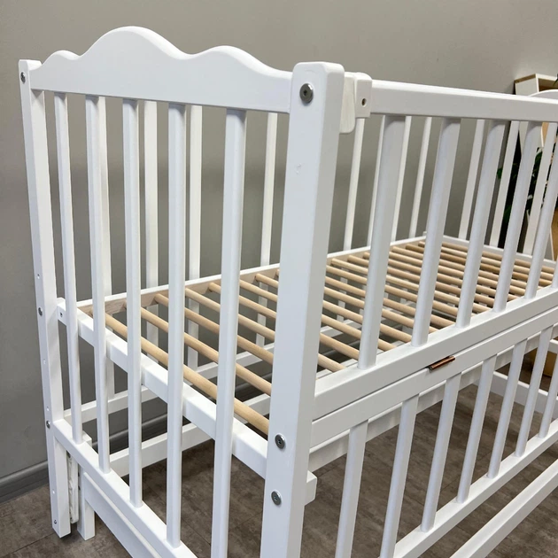 Кровать детская Baby Comfort Малюк с маятником белый - изображение 5