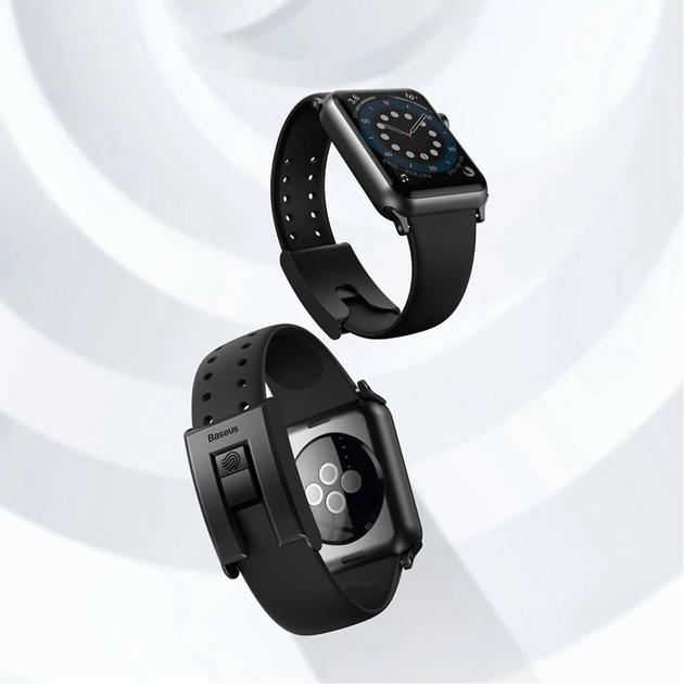 Ремінець Baseus Slip-Thru для Apple Watch Series 3 / 4 / 5 / 6 / SE 38 | 40 mm Black (LBWSE-01) - зображення 11
